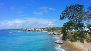 Curacao strand zee